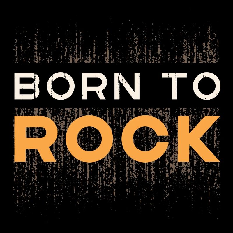 Born to Rock - Tee-shirt idée cadeau musical