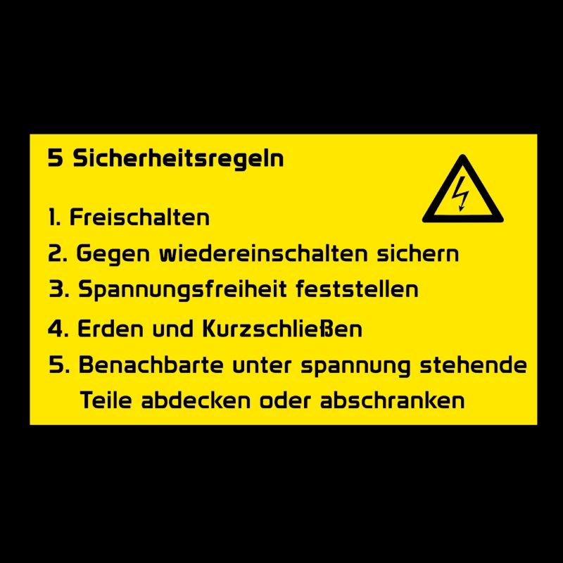 5 Sicherheitsregeln