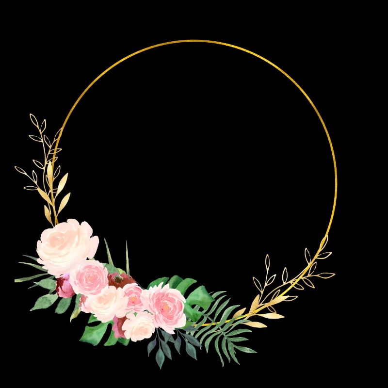 fresh flower circle