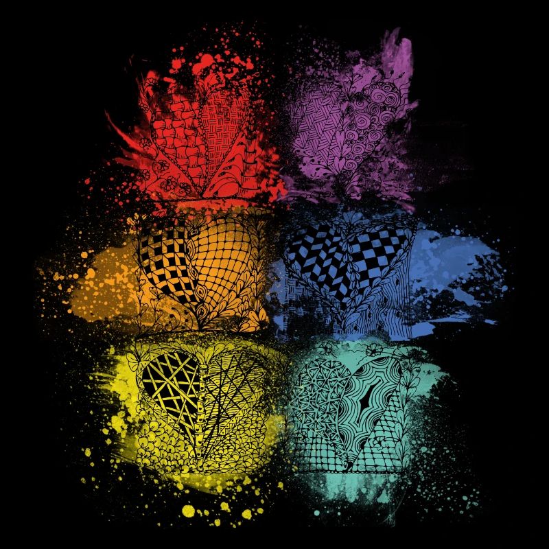 Rainbow Hearts