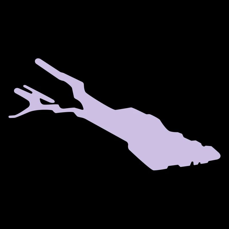 Silhouette de Bodensee – Contour du lac de Constance