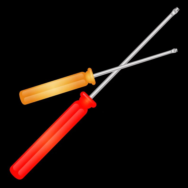 two screwdrivers for the toolbox