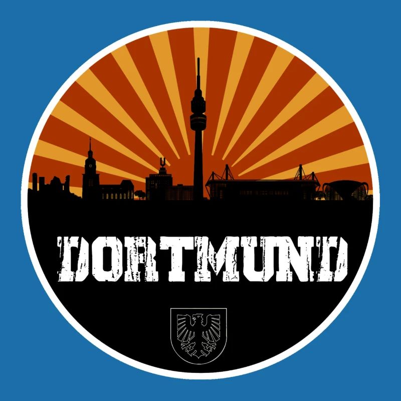 Dortmund Skyline Retro