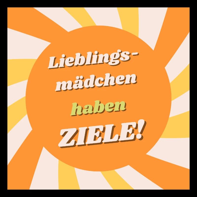 Fille préférée - Cibles dans l’illustration du soleil