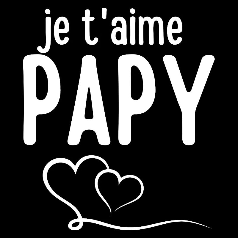 Je t'aime Papy Typographie