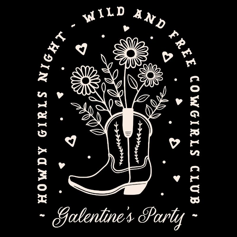 Galentines Mädchen feiern Valentinstagsland