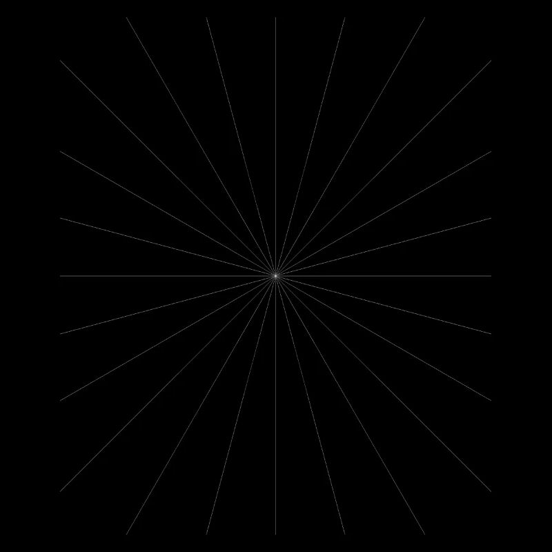 Conception du contraste des étoiles radiantes