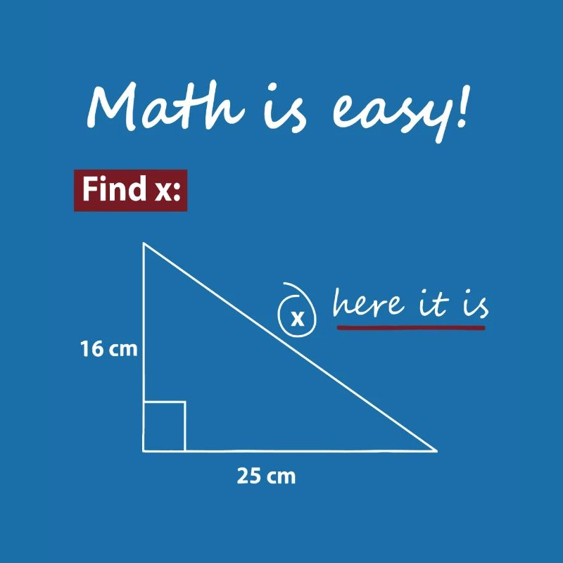 Find X Triangle Math Art