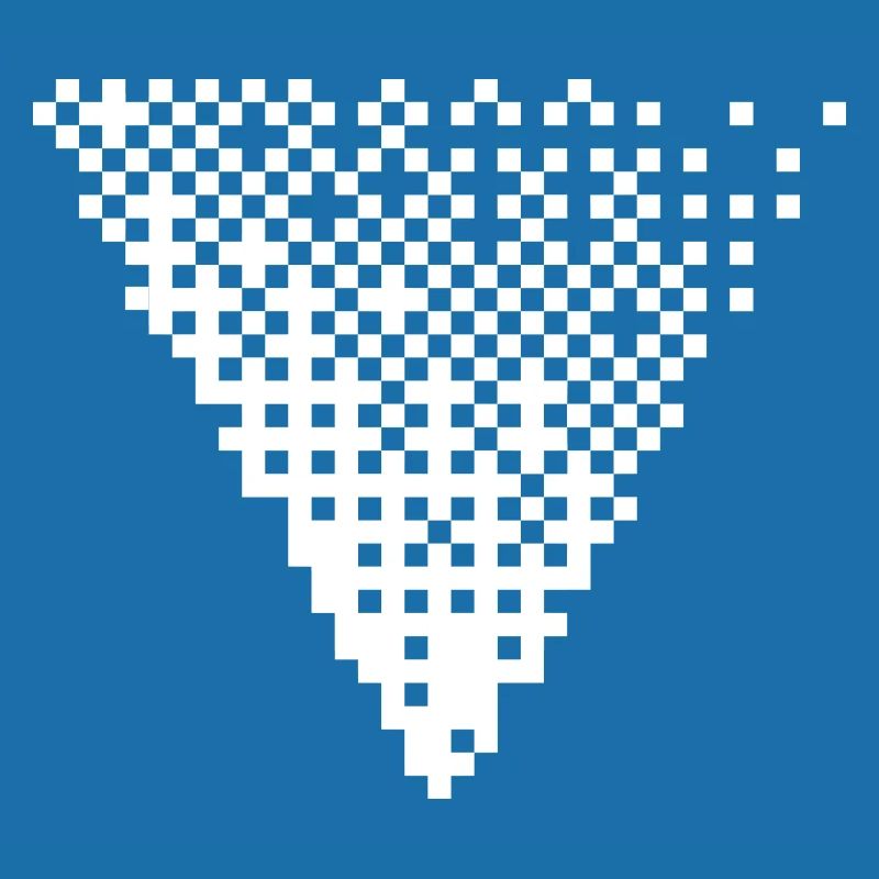 Grille triangulaire de pixels à demi-tons