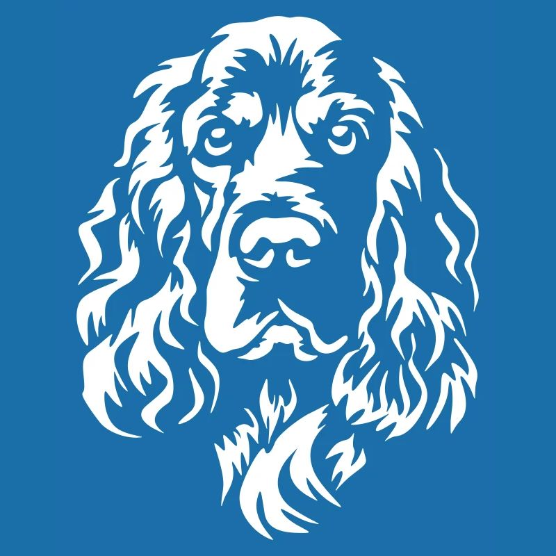 Englischer Cocker Spaniel Kopf "Black Edition"