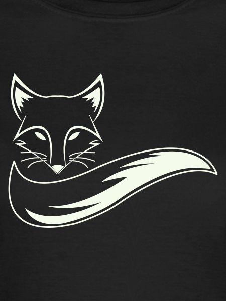 Fuchs Silhouette mit Schweif
