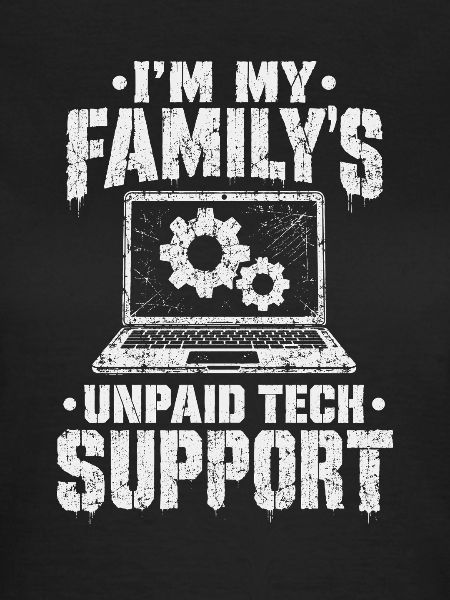 Familien Tech-Support Spruch
