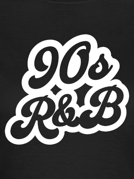 90er R&B Retro-Skript-Logo