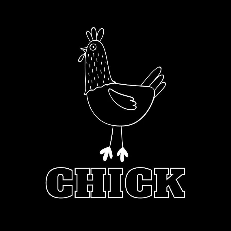 Chick for Chicks - Cute chick T-shirt
