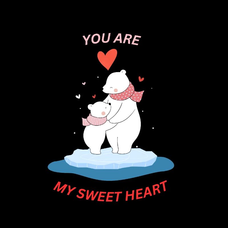 Polar bear with child