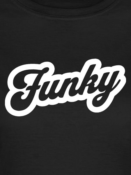 Emblème rétro Funky Script