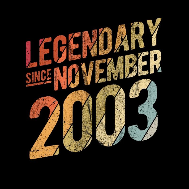 20th Birthday Gift Legendary Since November 2003 2