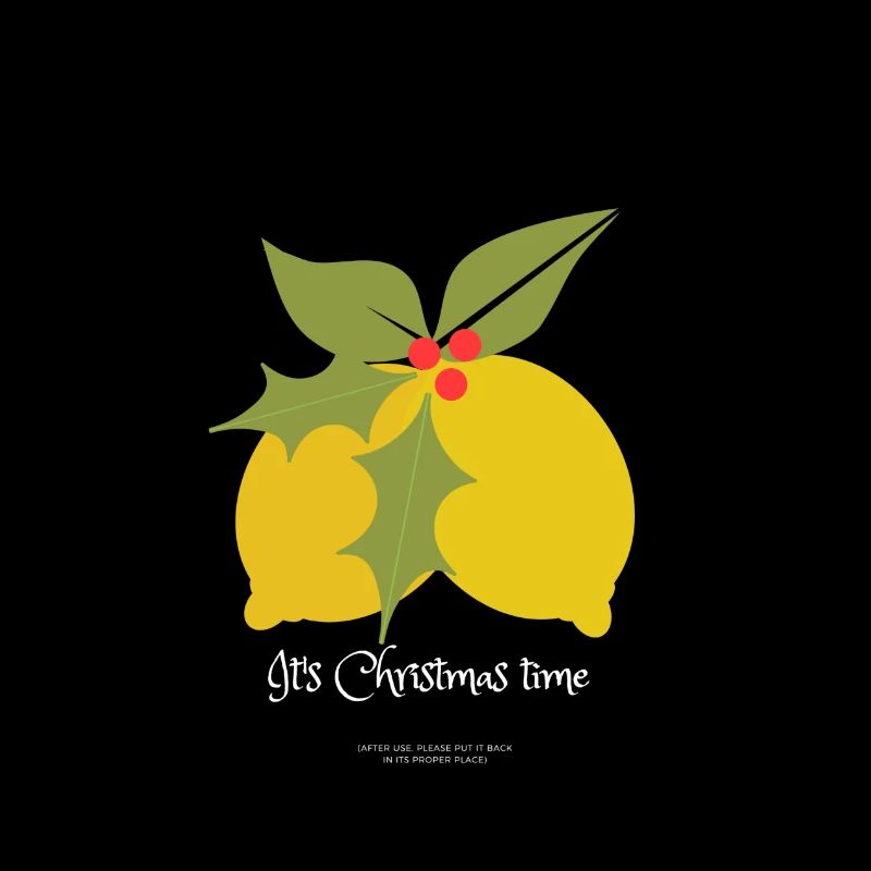 Citron Noël gui temps de Noël