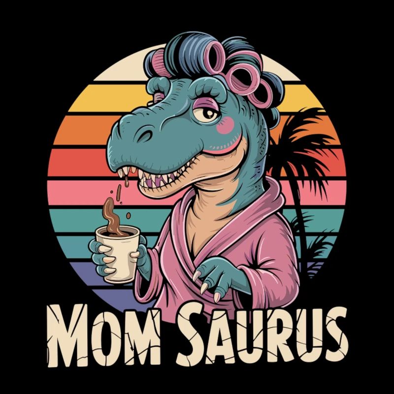 Retro Mama Saurus pour les mères fortes