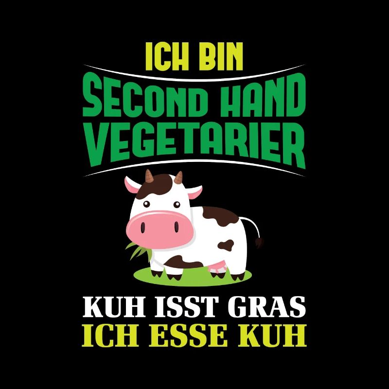 Second Hand Vegetarier Lustiger Not Vegan Spruch