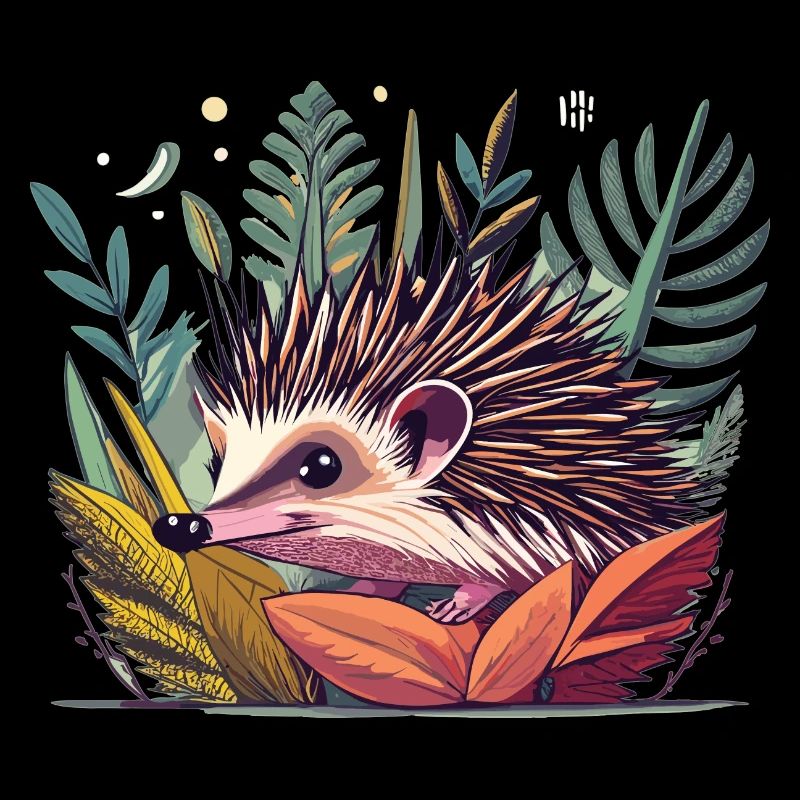 Hérisson mignon dans son habitat naturel