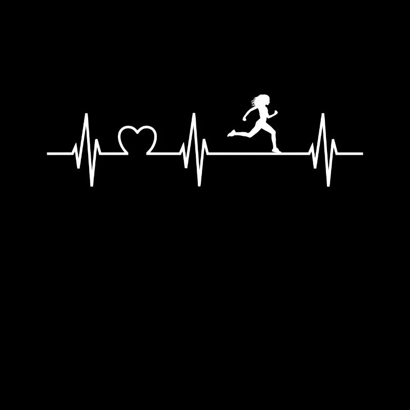 Courir le sprint course cardiaque de course de marathon ECG