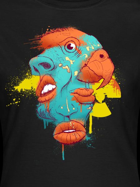 Gesicht Mash-up Illustration
