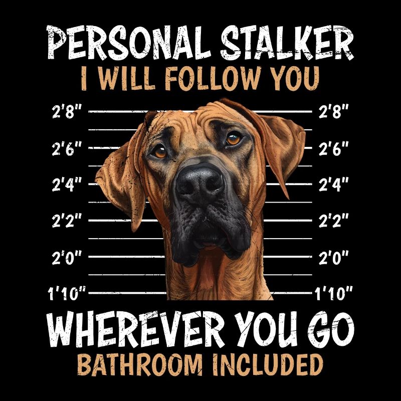 Rhodesian Ridgeback PERSONAL STALKER Drôle