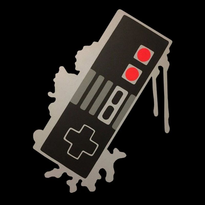 NES Controller Graffiti