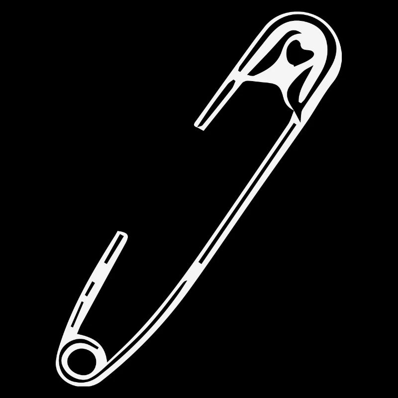 Safety pin, optical illusion