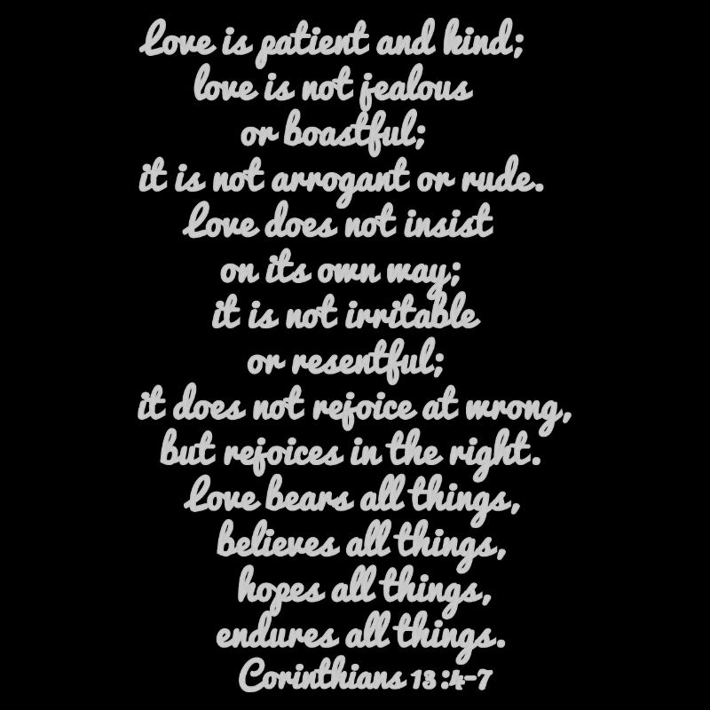 corinthiens 13: 4-7