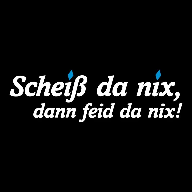 BAYERN SPRUCH, SCHEISS DA NIX, DANN FEID DA NIX!