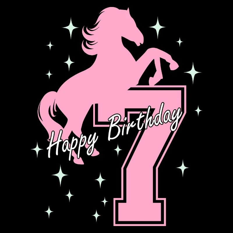 7. Geburtstag Reiten Pferd Reitstall