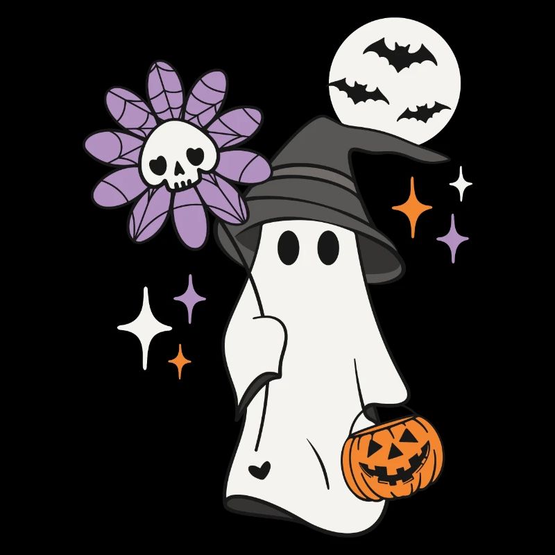 Halloween Geist Kürbis Süßes oder Saures