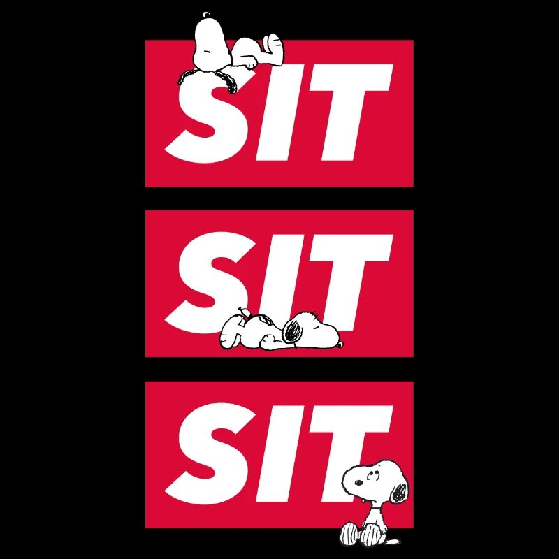 Peanuts Snoopy Sit Sit Sit