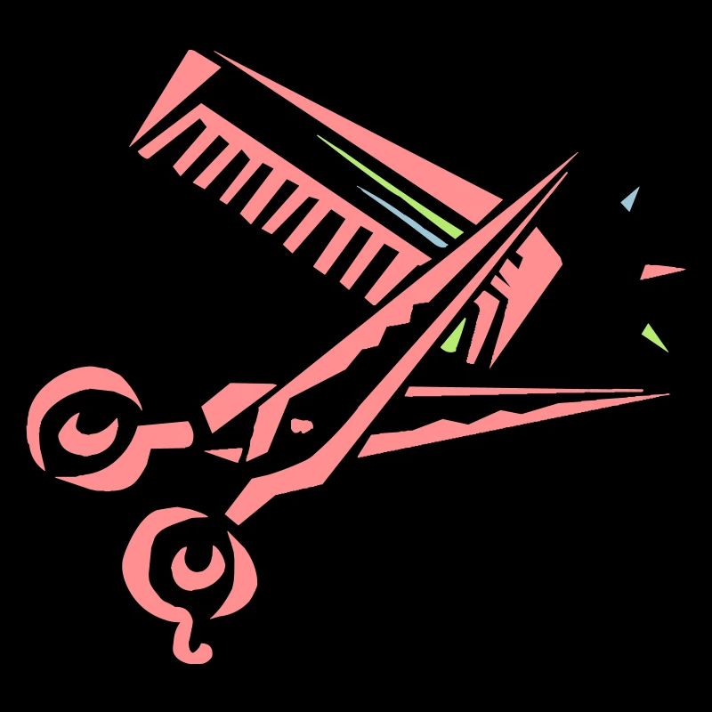 Comb and scissors