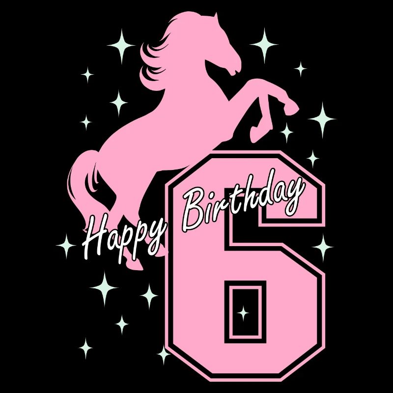 6. Geburtstag Reiten Pferd Reitstall