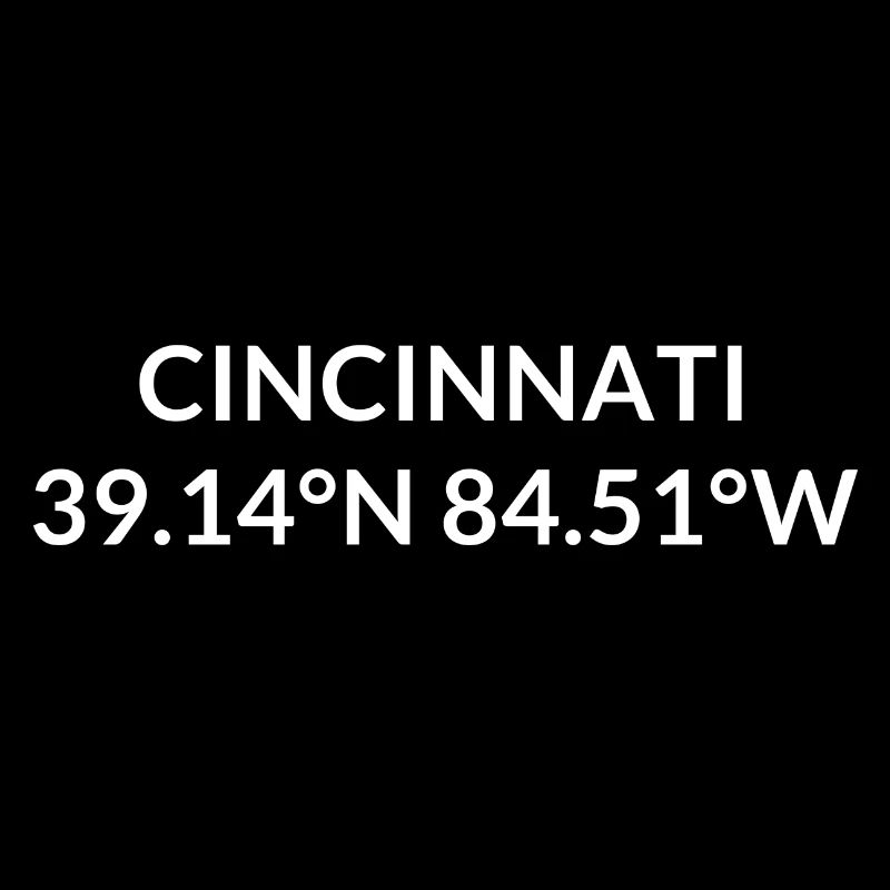 Coordonnées de Cincinnati, Ohio, États-Unis