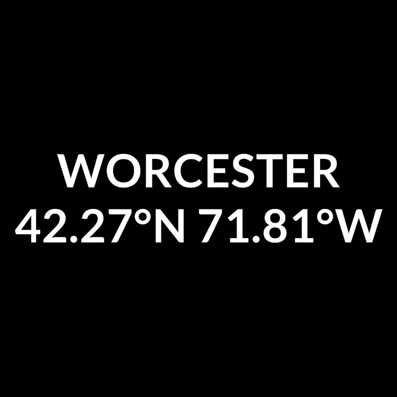 Coordonnées de Worcester, Massachusetts, États-Unis
