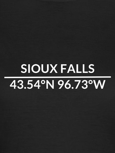 Sioux Falls, Etelä-Dakota, Yhdysvallat Koordinaatit