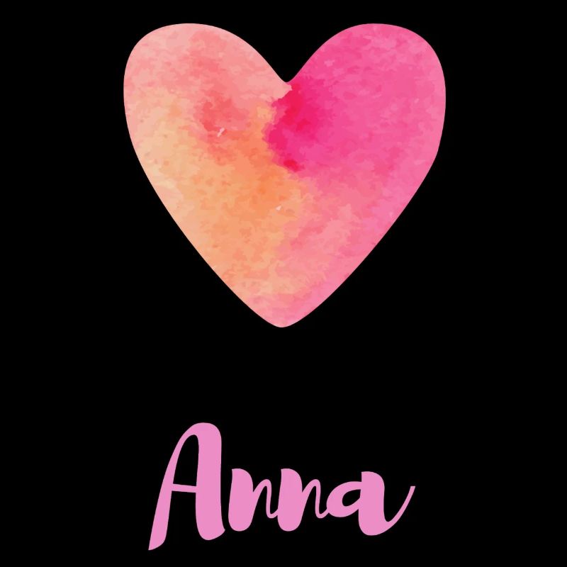 Anna Rosa Herz Typografie Mädchen Outfit