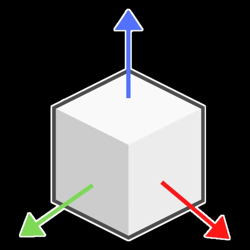 Blender Cube Axis Brand