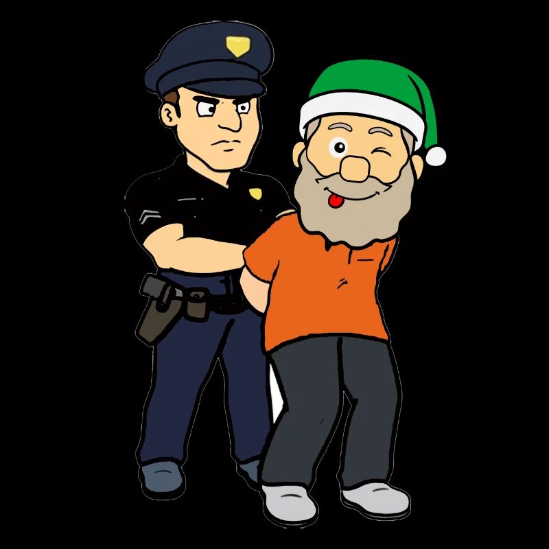Arrested Santa Claus thief policeman