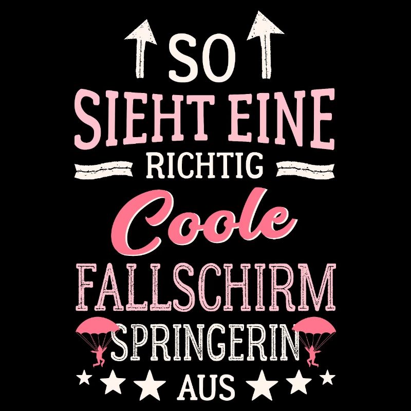 So sieht eine coole Fallschirmspringerin aus