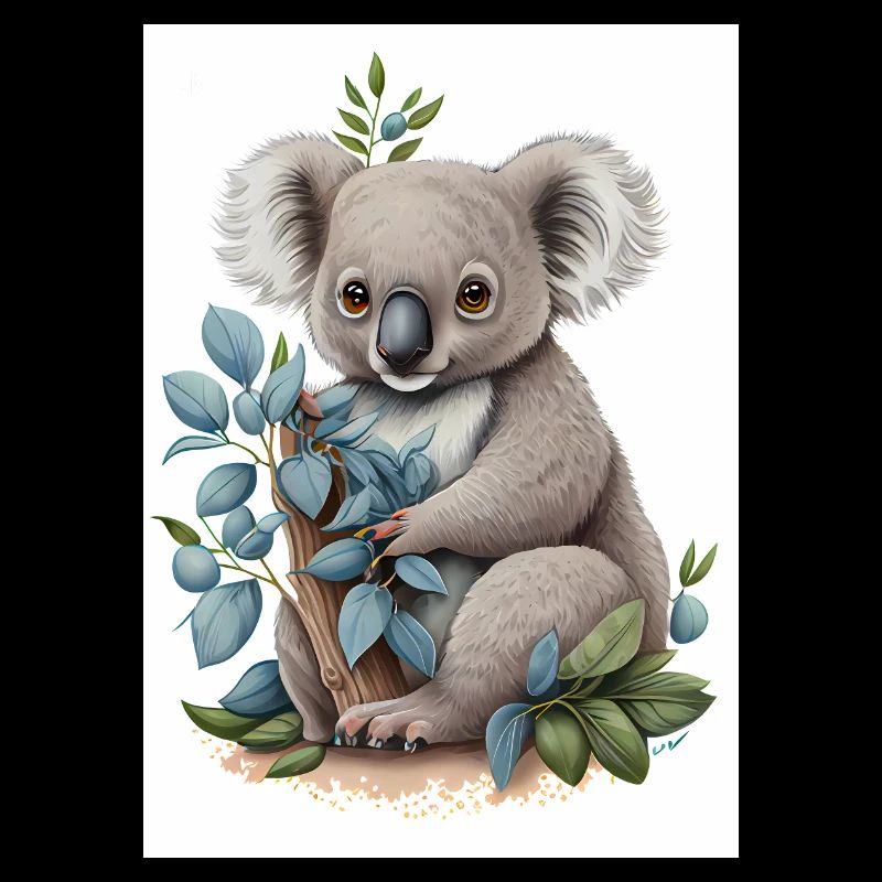 Koala with Bamboo