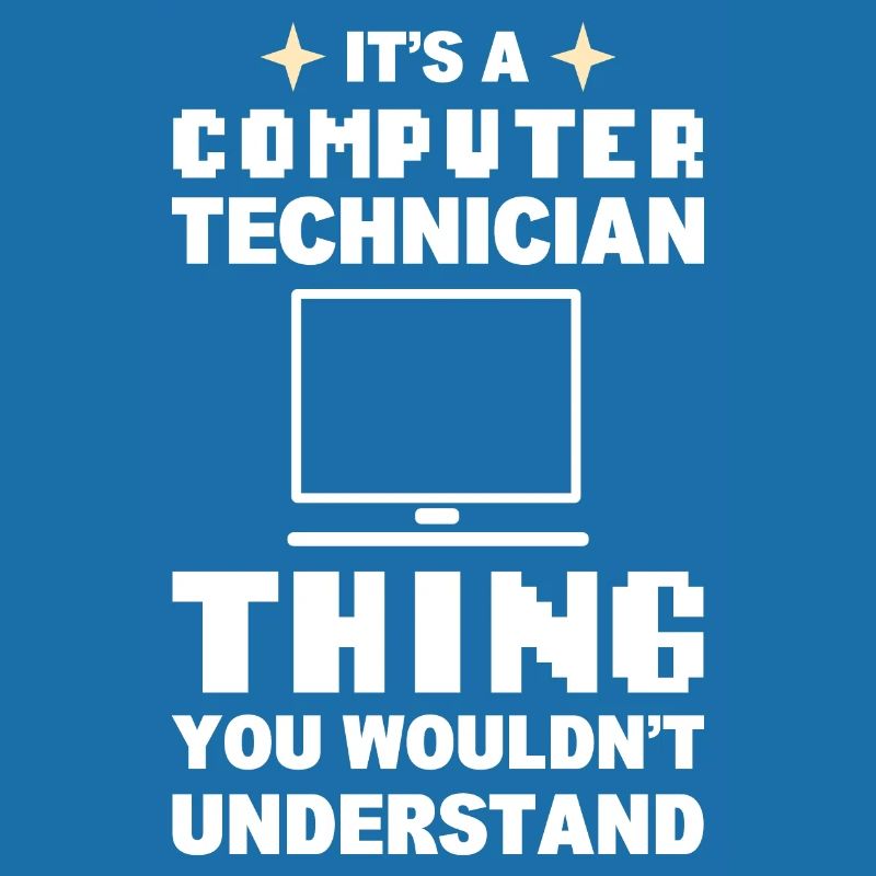 Lustiger Computerfreak Computertechniker