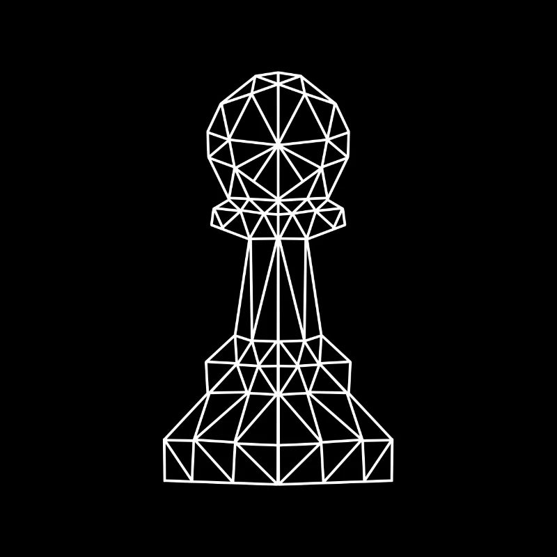 Geometrischer Schach Bauer