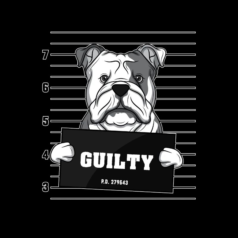Chien coupable chien stupide arrestation chiot coupable