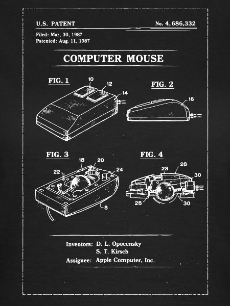 Retro-Computermaus-Bauplan