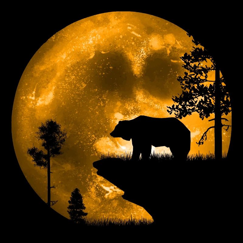 Ours au clair de lune